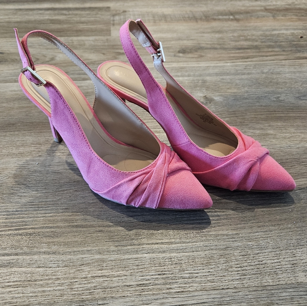 Pink Slingback Heels